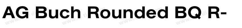 AG Buch Rounded BQ R字体转换